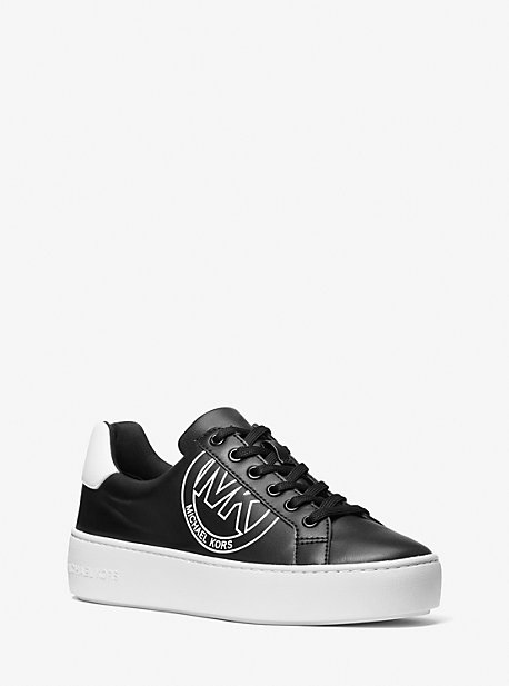 49S1POFS1L - Poppy Logo Sneaker BLACK/WHITE