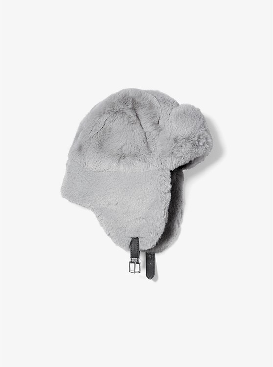 MK 538313 Faux Fur Trapper Hat GREY