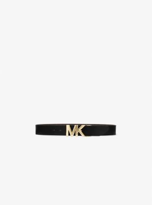 558515 - Reversible Logo and Leather Waist Belt BROWN/BLACK