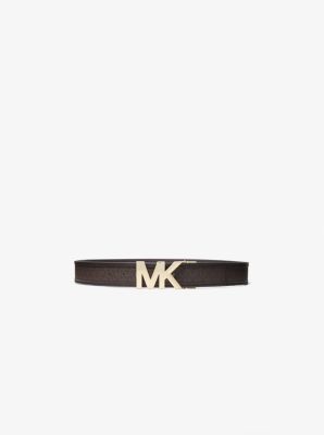 558636 - Reversible Logo and Leather Belt BROWN/CHOCOLATE`