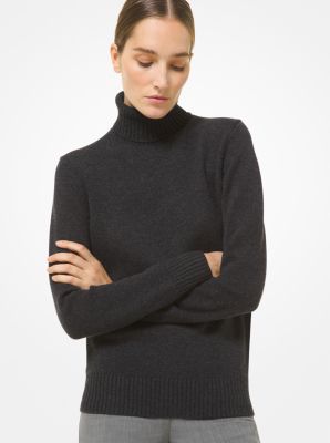 643AKR912 - Cashmere Turtleneck Sweater CHARCOAL