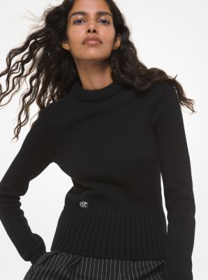 660AKQ921 - Monogram Cashmere Sweater BLACK
