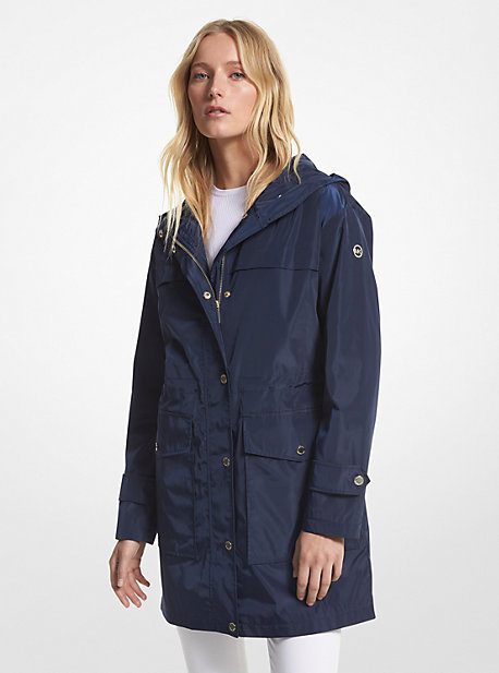 77V5975M32 - Woven Hooded Raincoat MIDNIGHT BLUE