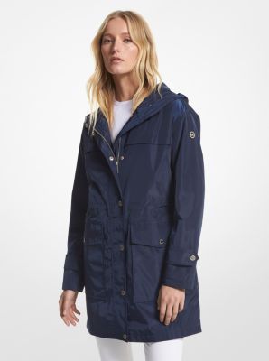 77V5975M32 - Woven Hooded Raincoat MIDNIGHT BLUE