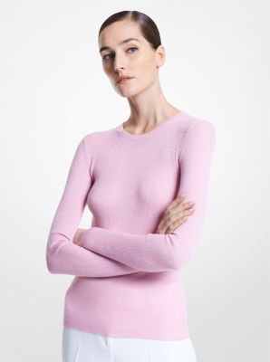 AK005Y0004 - Hutton Featherweight Cashmere Sweater ROSE