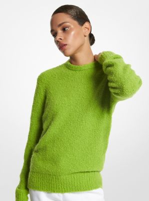 AK094Y0025 - Cashmere Bouclé Sweater LIME