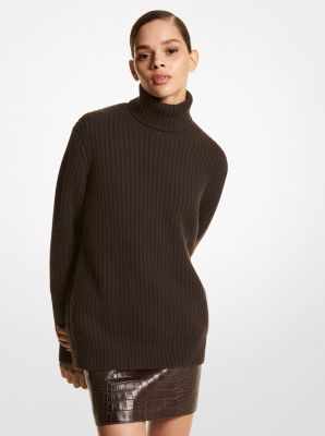 BK449Y0003 - Cashmere Turtleneck Sweater CHOCOLATE