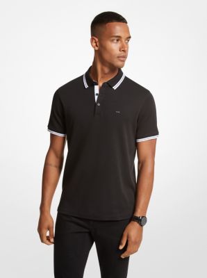 CB9512720B - Greenwich Cotton Polo Shirt BLACK