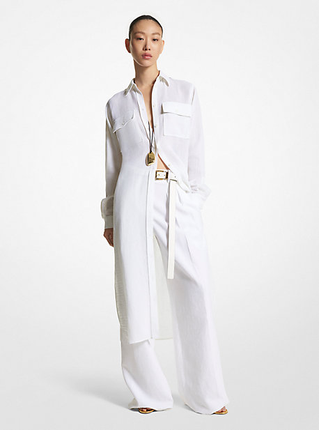 CDA8610186 - Linen Shirtdress OPTIC WHITE