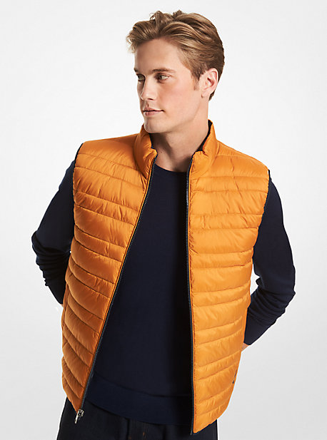 CF120242TR - Reversible Quilted Vest MARIGOLD