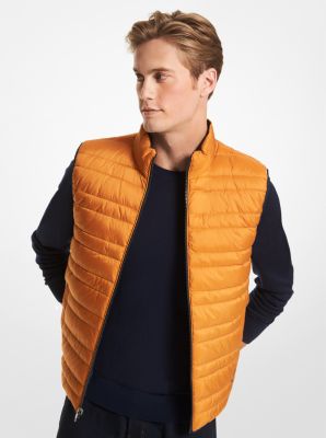 CF120242TR - Reversible Quilted Vest MARIGOLD