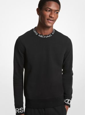 CF150595MF - Logo Tape Cotton Blend Sweater BLACK