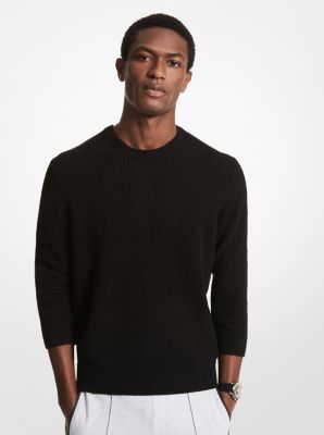 CF160413JB - Waffle Knit Sweater BLACK