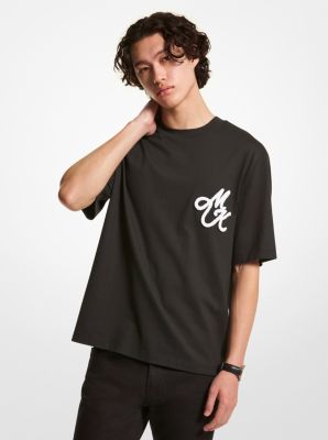 CF2516V1V2 - Embroidered Cotton T-Shirt BLACK
