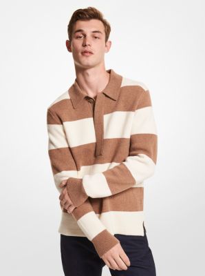 CF2604O757 - Striped Wool Blend Sweater BONE