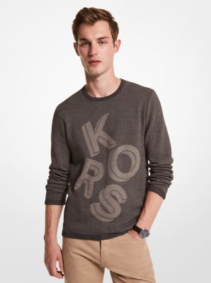 CF2605Z469 - Logo Jacquard Cotton Sweater BLACK