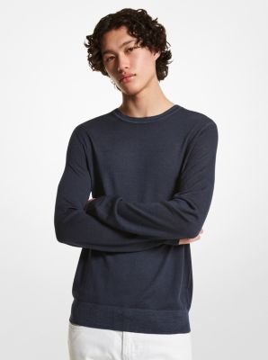 CF2606Z2DG - Washed Merino Wool Sweater MIDNIGHT