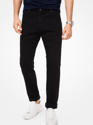 CF79A67425 - Parker Slim-Fit Stretch-Selvedge Jeans BLACK