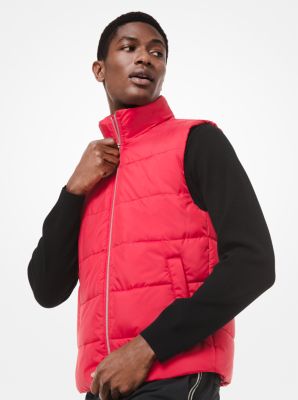 CF92EAR4LH - Quilted Puffer Vest POP RED