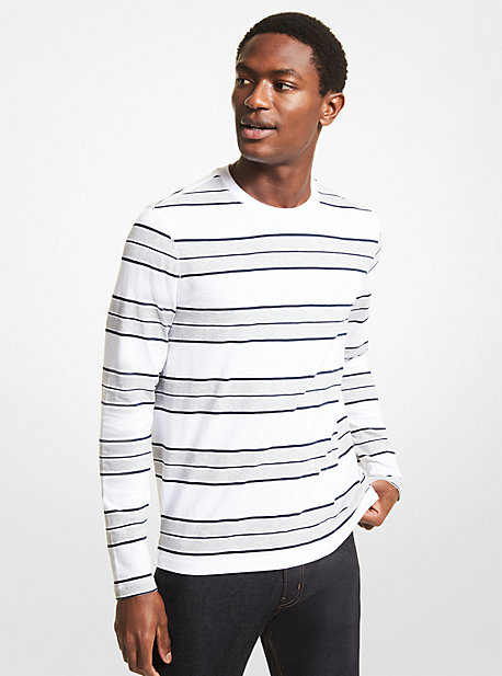 CR150J9220 - Striped Cotton Jersey Shirt WHITE