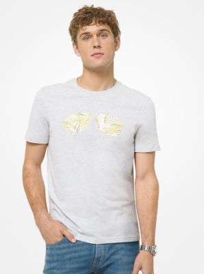 CS1507DFV4 - Printed Cotton T-Shirt  HEATHER GREY