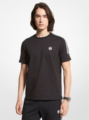 CS250Q91V2 - Logo Tape Cotton Jersey T-Shirt BLACK