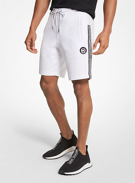 CS250QE5MF - Logo Tape Cotton Blend Shorts WHITE