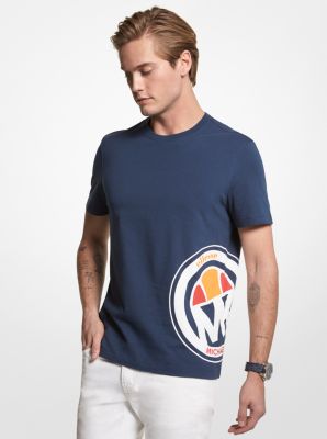CS250VGFV4 - MK X ellesse Logo Cotton T-Shirt DRESS BLUES