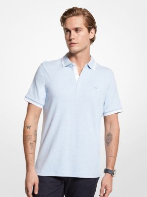 CS2512720B - Greenwich Cotton Polo Shirt SKY BL HTHR