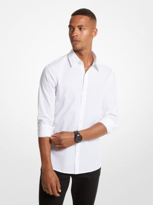 CS84CHR4CZ - Slim-Fit Stretch-Cotton Shirt WHITE