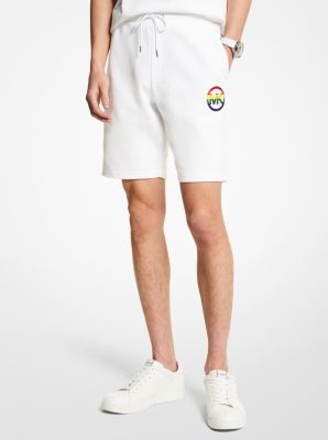 CU251004NF - PRIDE Logo Cotton Blend Shorts WHITE