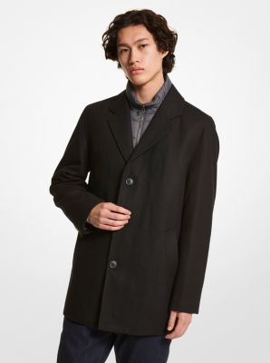 MC1845B0 - 2-in-1 Wool Blend Coat BLACK