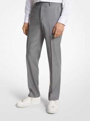 MCHUPX - Modern-Fit Wool Blend Suit Pants PALE GREY
