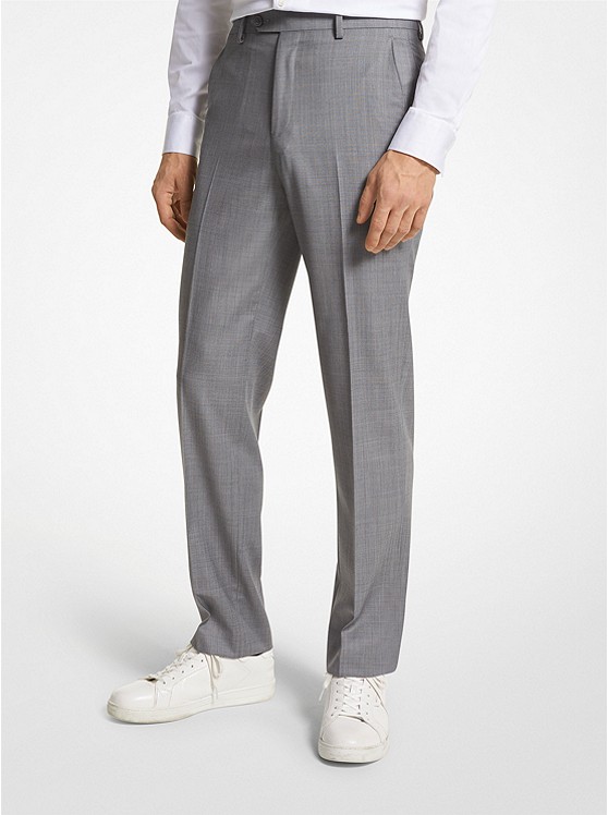 MK MCHUPX Modern-Fit Wool Blend Suit Pants PALE GREY