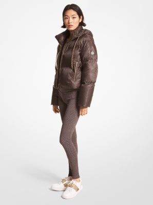 MF2209H43D - Logo Quilted Puffer Jacket CHOCOLATE