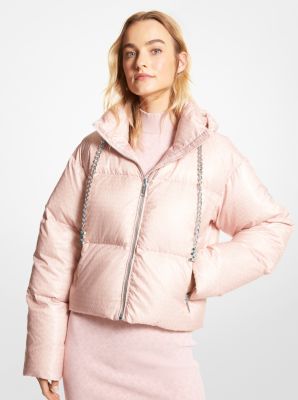 MF2209H5TB - Cropped Logo Quilted Puffer Jacket ROSEWATER