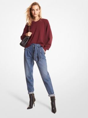 MF260EO6V1 - Wool and Cashmere Blend Sweater MERLOT
