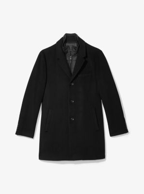 MFP11496SL - 3-in-1 Wool Blend Coat BLACK