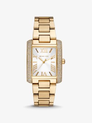 MK4643 - Oversized Emery Pavé Gold Tone Watch GOLD