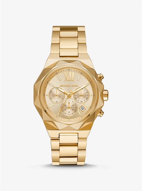 MK MK4690 Oversized Raquel Gold-Tone Watch GOLD
