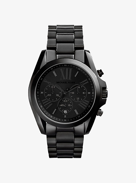 MK5550 - Oversized Bradshaw Black-Tone Watch BLACK