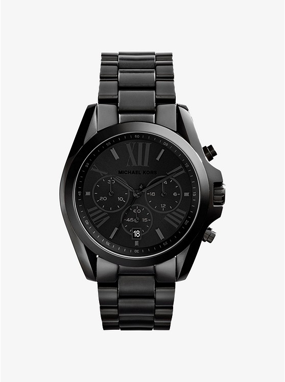 MK MK5550 Oversized Bradshaw Black-Tone Watch BLACK