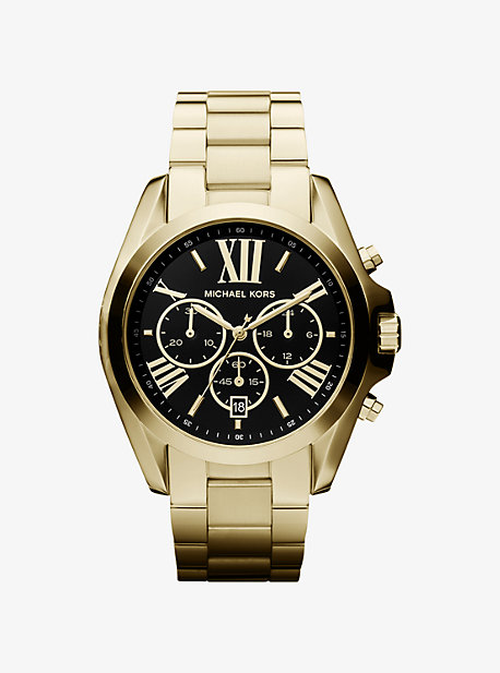 MK5739 - Oversized Bradshaw Gold-Tone Watch GOLD