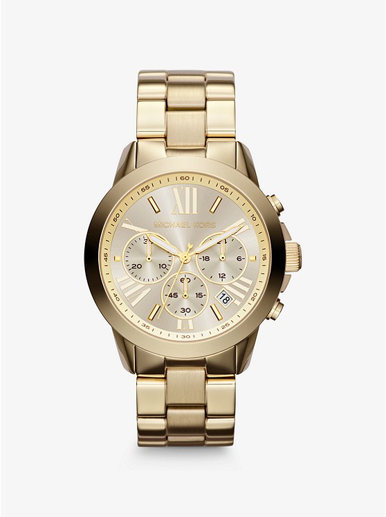 MK MK5777 Oversized Gold-Tone Watch GOLD