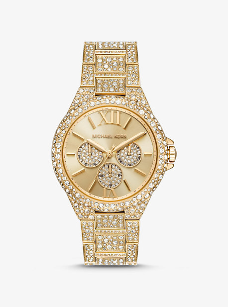 MK6958 - Oversized Camille Pavé Gold-Tone Watch GOLD