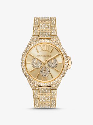 MK6958 - Oversized Camille Pavé Gold-Tone Watch GOLD
