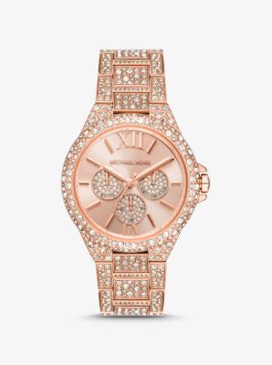 MK6961 - Oversized Camille Pavé Rose Gold-Tone Watch ROSE GOLD