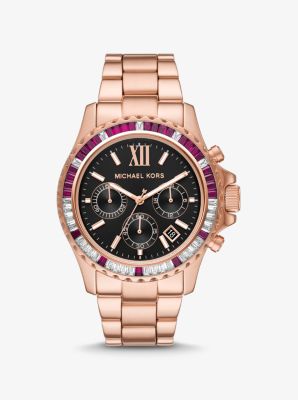 MK6972 - Oversized Everest Pavé Rose Gold-Tone Watch ROSE GOLD