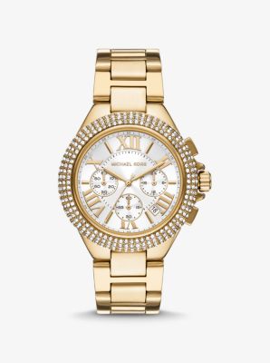 MK6994 - Oversized Camille Pavé Gold-Tone Watch GOLD