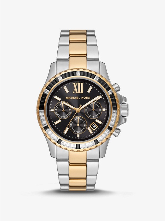 MK MK7209 Oversized Everest Pavé Two-Tone Watch TWO TONE